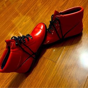 Land’s End Red and Navy insulated Rain Snow Boot